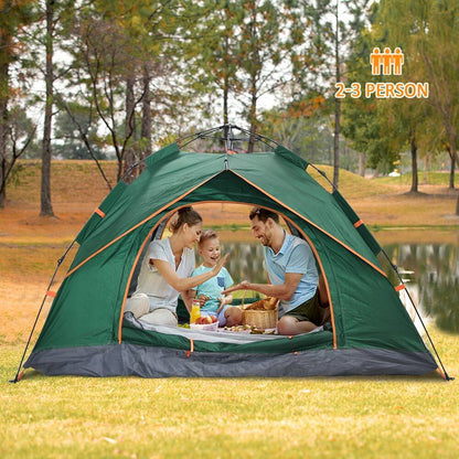 Camping Tent Waterproof Outdoor 2-3 Persons  Automatic Double Layer Pop up