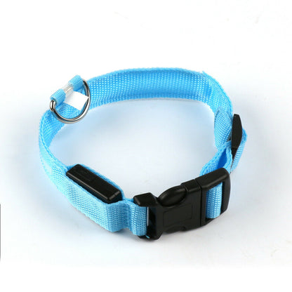 Pet Dog Collar USB Rechargeable LED Flashing Luminous Safety Light