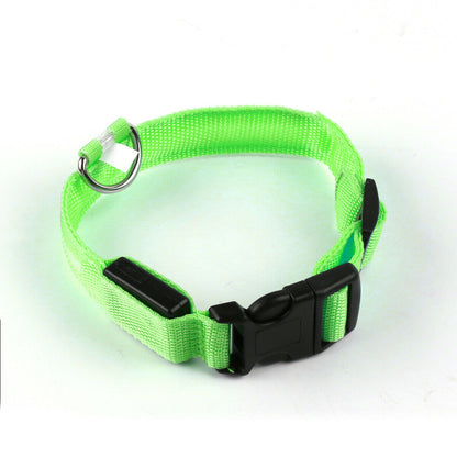 Pet Dog Collar USB Rechargeable LED Flashing Luminous Safety Light