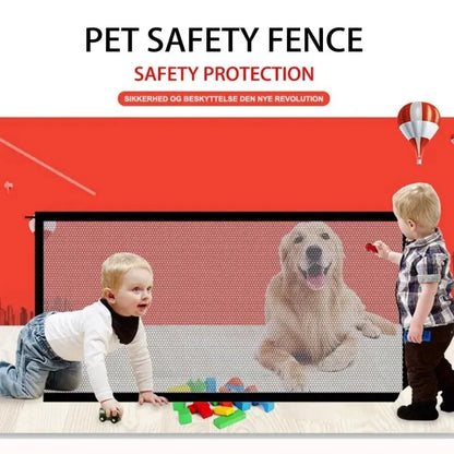 Pet & Toddlers Mesh Magic Fence Safety Enclosure Folding Gate