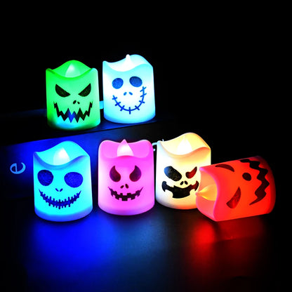 Led Ghost Pumpkin Candle Lights