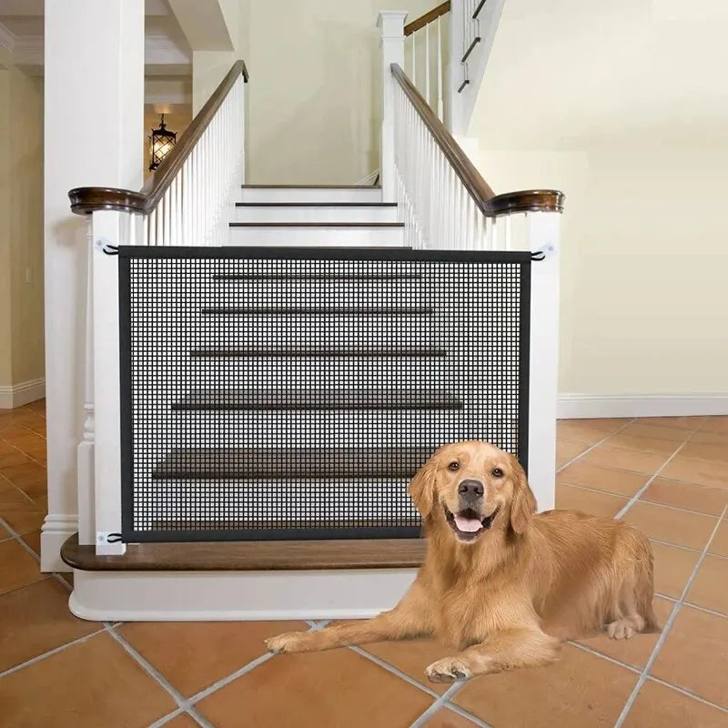 Pet & Toddlers Mesh Magic Fence Safety Enclosure Folding Gate