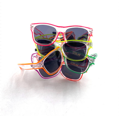 Neon LED Party Glasses Glow in the Dark for Kids & Adults