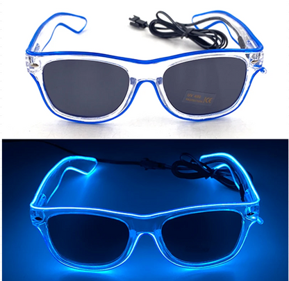 Neon LED Party Glasses Glow in the Dark for Kids & Adults