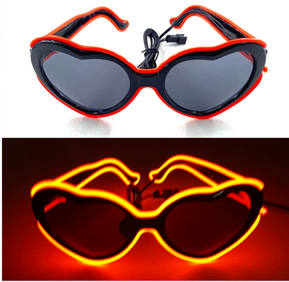 Neon LED Party Glasses Glow in the Dark for Kids & Adults