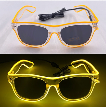 Neon LED Party Glasses Glow in the Dark for Kids & Adults