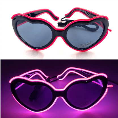 Neon LED Party Glasses Glow in the Dark for Kids & Adults