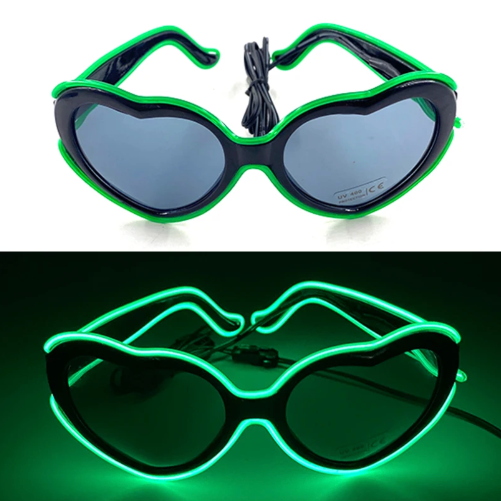 Neon LED Party Glasses Glow in the Dark for Kids & Adults