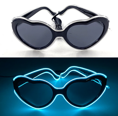 Neon LED Party Glasses Glow in the Dark for Kids & Adults