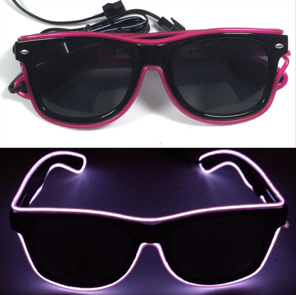 Neon LED Party Glasses Glow in the Dark for Kids & Adults