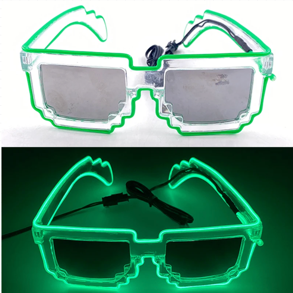 Neon LED Party Glasses Glow in the Dark for Kids & Adults