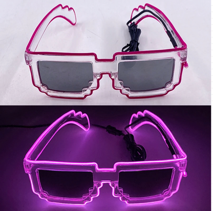 Neon LED Party Glasses Glow in the Dark for Kids & Adults