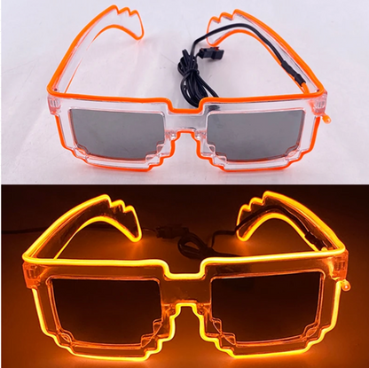 Neon LED Party Glasses Glow in the Dark for Kids & Adults