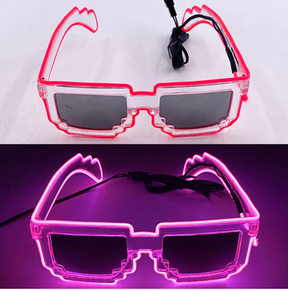 Neon LED Party Glasses Glow in the Dark for Kids & Adults