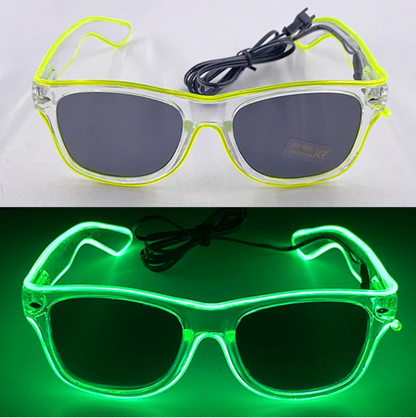 Neon LED Party Glasses Glow in the Dark for Kids & Adults