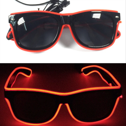 Neon LED Party Glasses Glow in the Dark for Kids & Adults