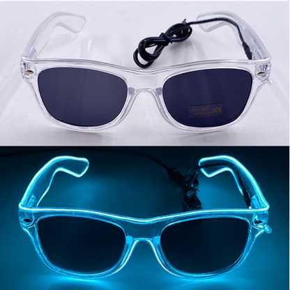 Neon LED Party Glasses Glow in the Dark for Kids & Adults