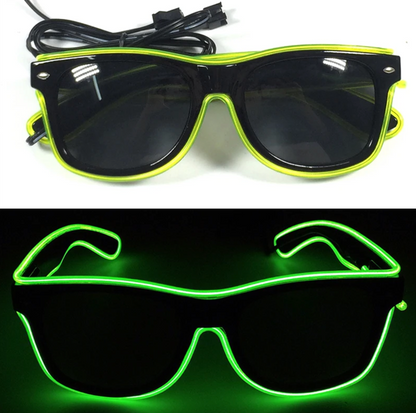 Neon LED Party Glasses Glow in the Dark for Kids & Adults