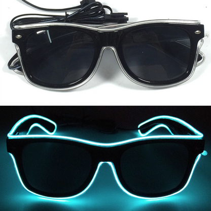 Neon LED Party Glasses Glow in the Dark for Kids & Adults