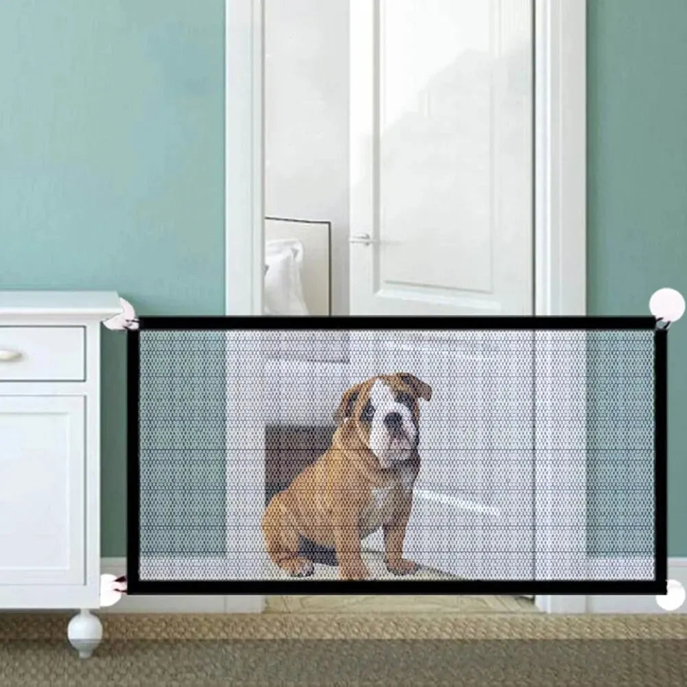 Pet & Toddlers Mesh Magic Fence Safety Enclosure Folding Gate