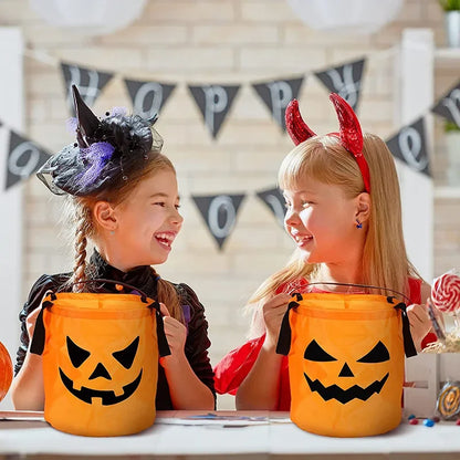 Trick or Treat Pumpkin LED Light Bucket