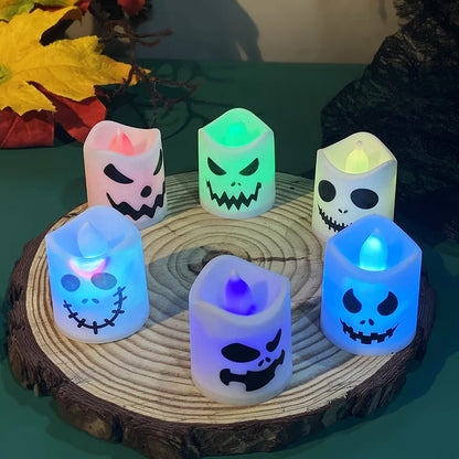 Led Ghost Pumpkin Candle Lights