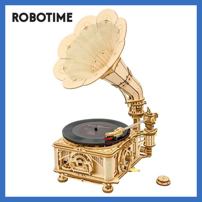 Classic Gramophone 3D Wooden Puzzle Model