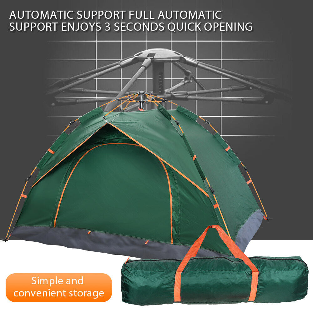 Camping Tent Waterproof Outdoor 2-3 Persons  Automatic Double Layer Pop up