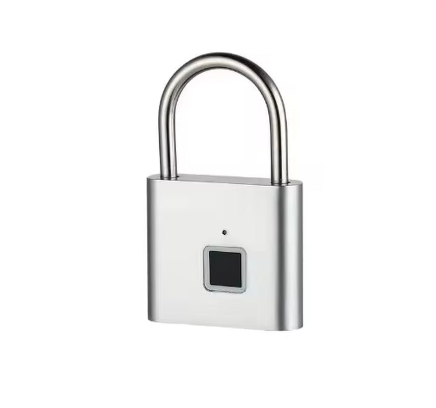 Portable Fingerprint Padlock USB Rechargeable Lithium Battery Waterproof Durable Zinc Alloy Lockbody