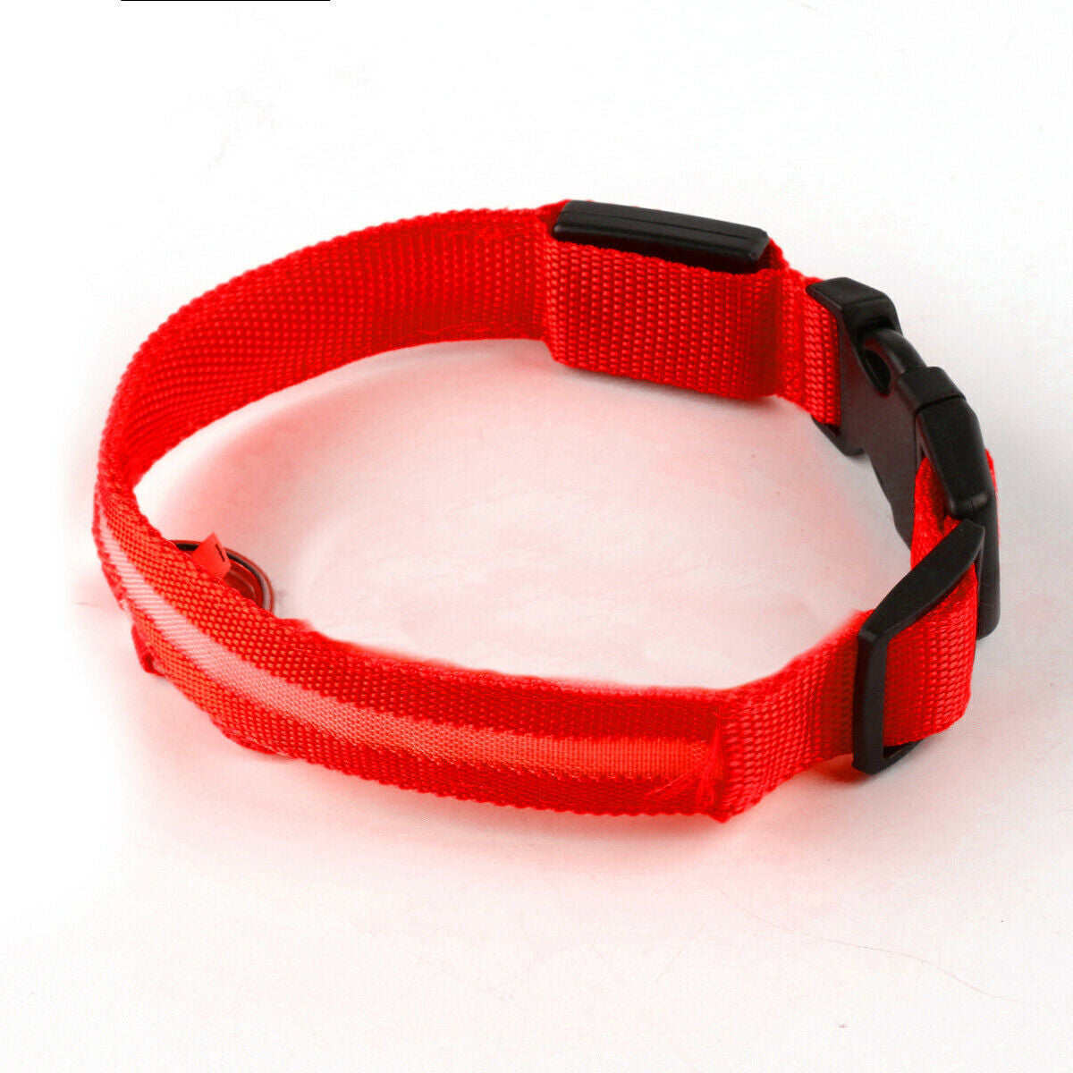 Pet Dog Collar USB Rechargeable LED Flashing Luminous Safety Light