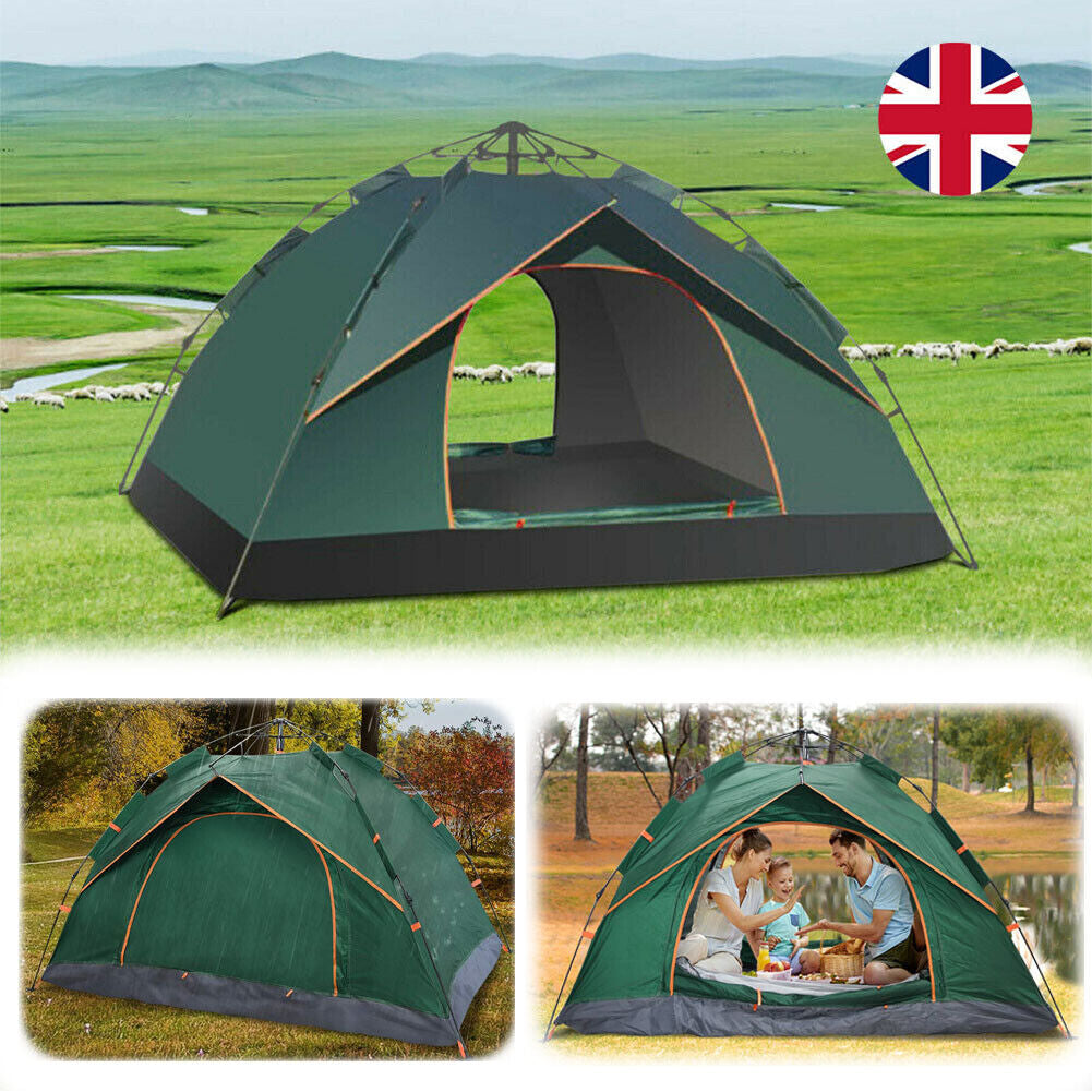 Camping Tent Waterproof Outdoor 2-3 Persons  Automatic Double Layer Pop up